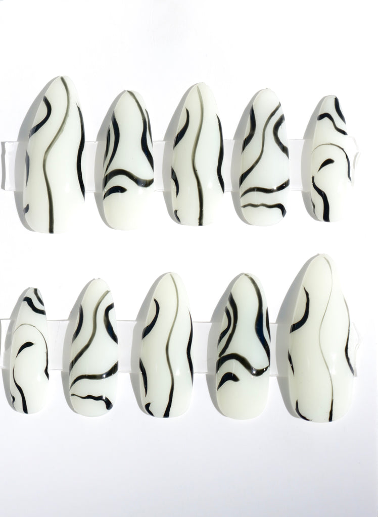 Gel Nail-SKINNY ZEBRA